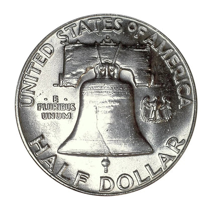 🔥 90% Silver Franklin Half Dollar BU Uncirculated 50c GEM Coin Random Selection
