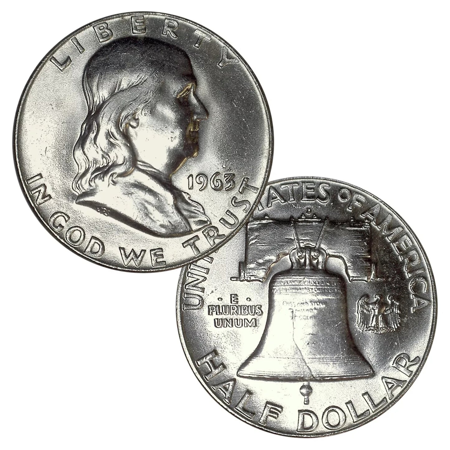 🔥 90% Silver Franklin Half Dollar BU Uncirculated 50c GEM Coin Random Selection