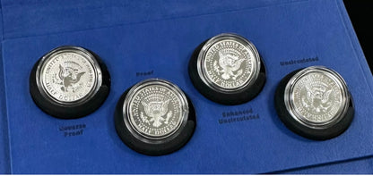 2014 50th Anniversary Kennedy Half Dollar Silver Coin Collection 4 Piece Set OGP