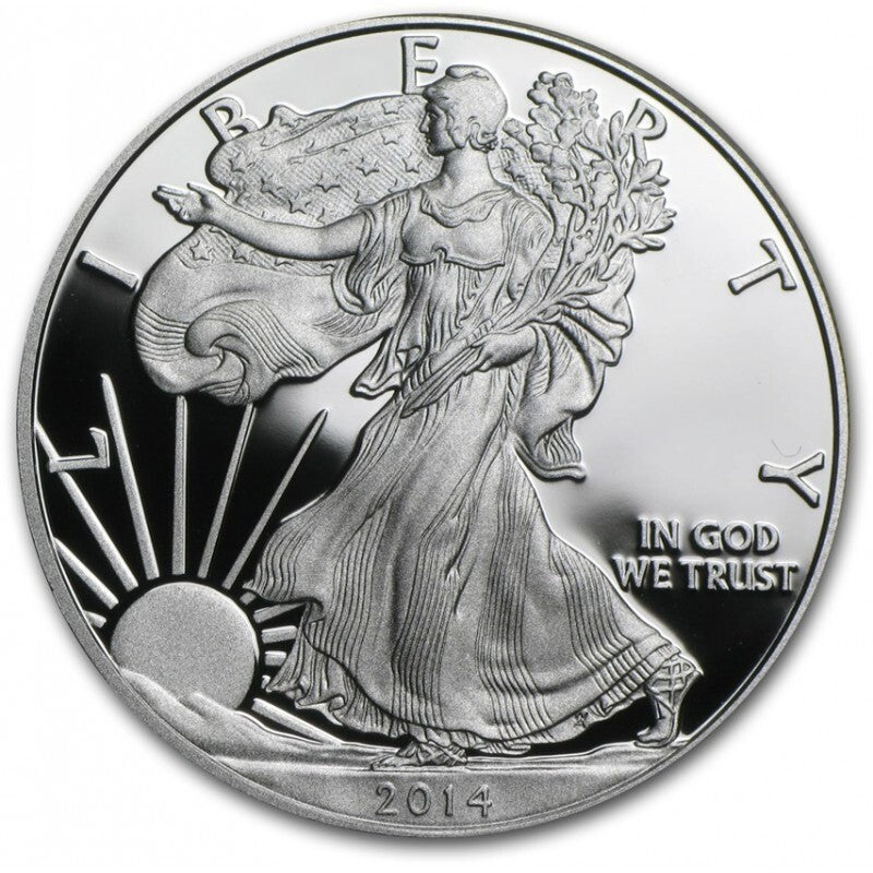 2014-W PROOF American Silver Eagle $1 Coin .999 Fine 1 Troy Oz