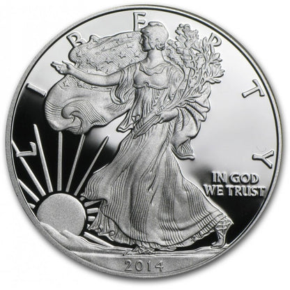 2014-W PROOF American Silver Eagle $1 Coin .999 Fine 1 Troy Oz