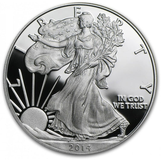 2014-W PROOF American Silver Eagle $1 Coin .999 Fine 1 Troy Oz