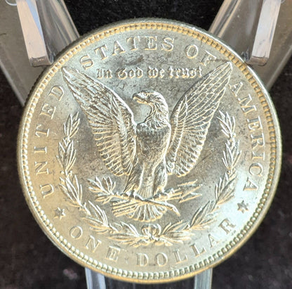 1887-P Morgan 90% Silver Dollar BU Gem, Rev Die Crack, Vam Hunters, Rare Vam 3-A