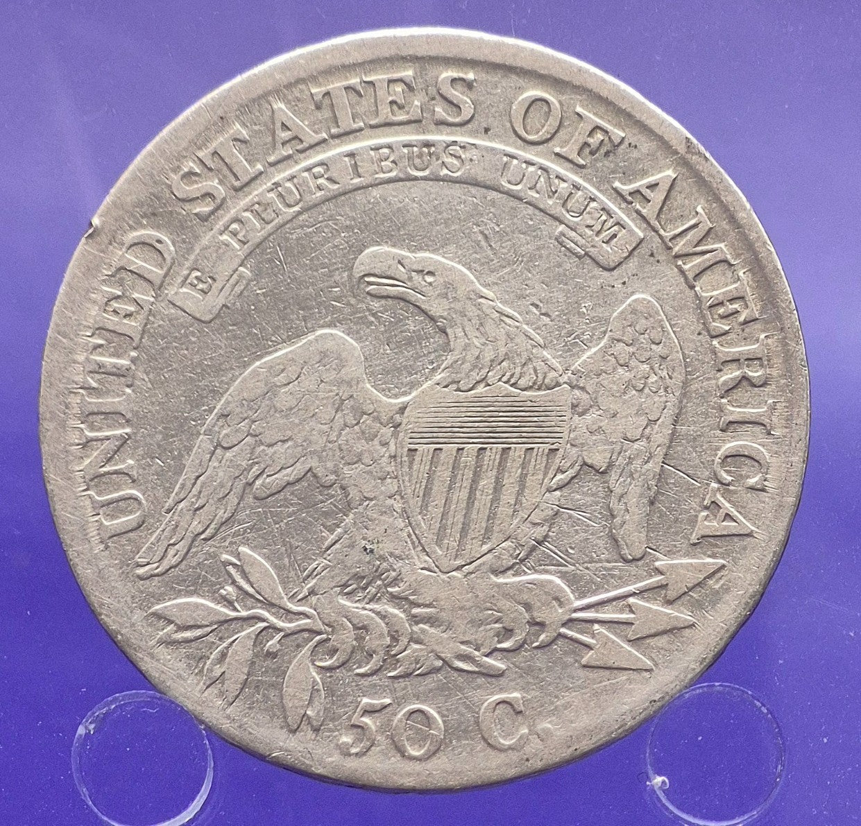 1810 Capped Bust Half Dollar AG About Good 90% Silver 50c Coin Early Better Date