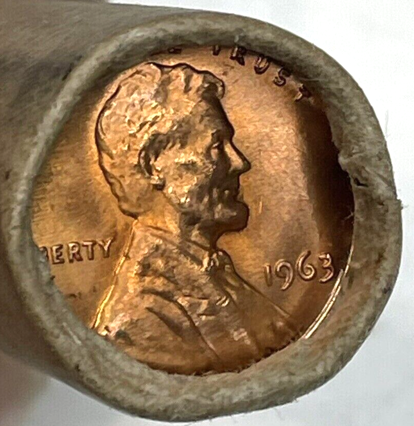 ✅ 1963-P BU GEM BRILLIANT UNCIRCULATED Lincoln Memorial Cent From OBW Bank Coin