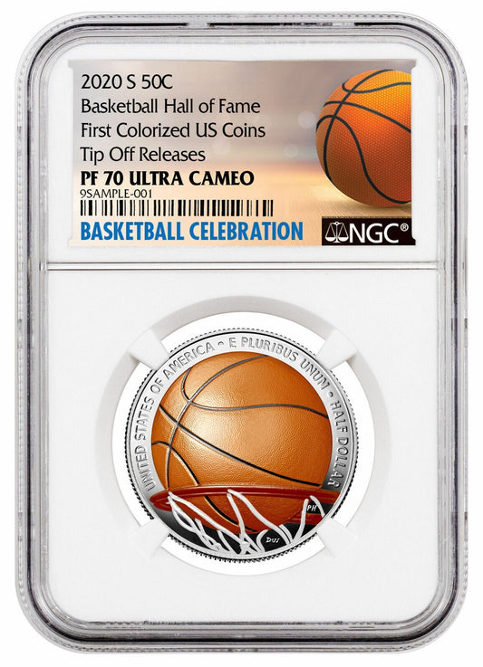🔥 2020-S Basketball Hall Of Fame Commemorative 50c NGC PF 70  UC TO