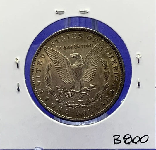 TONED 1879 Morgan 90% Silver Dollar Gem Shiny, Bright, Well Struck 2nd Year Coin